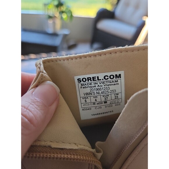 Sorel Kinetic Breakthru Acadia Size 6 Waterproof Sneaker Boot Tawny Buff Womens - Picture 5 of 13